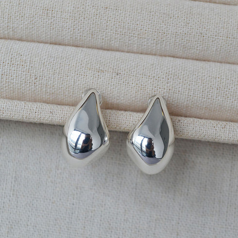 Gold Teardrop Stud Earrings - Zafari Studio Jewelry